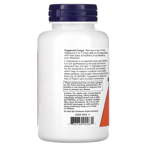 NOW L-Tryptophan Powder, 57 грам CN3603 NOW NOW L-Tryptophan Powder, 57 грам CN3603 NOW