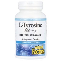 Natural Factors L-Tyrosine 1000 mg, 60 вегакапсул Natural Factors L-Tyrosine 1000 mg, 60 вегакапсул