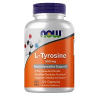 NOW L-Tyrosine 500 mg, 120 капсул NOW L-Tyrosine 500 mg, 120 капсул