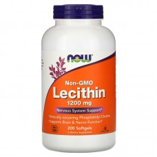 NOW Lecithin 1200 mg, 200 капсул NOW Lecithin 1200 mg, 200 капсул