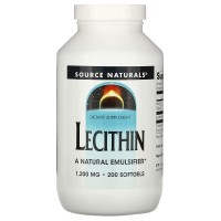 Source Naturals Lecithin 1200 mg, 200 капсул