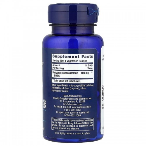 Life Extension DHEA 100 mg, 60 вегакапсул CN17312 Life Extension Life Extension DHEA 100 mg, 60 вегакапсул CN17312 Life Extension