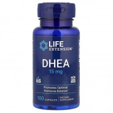 Life Extension DHEA 15 mg, 100 капсул