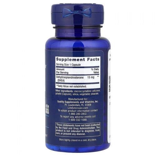 Life Extension DHEA 15 mg, 100 капсул CN17313 Life Extension Life Extension DHEA 15 mg, 100 капсул CN17313 Life Extension