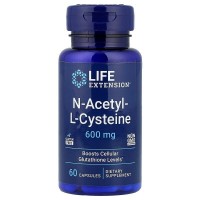 Life Extension N-Acetyl-L-Cysteine 600 mg, 60 капсул Life Extension N-Acetyl-L-Cysteine 600 mg, 60 капсул
