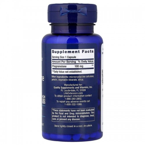 Life Extension Pregnenolone 100 mg, 100 таблеток CN17301 Life Extension Life Extension Pregnenolone 100 mg, 100 таблеток CN17301 Life Extension