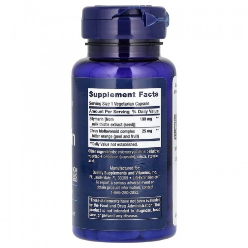 Life Extension Silymarin 100 mg, 90 вегакапсул CN17305 Life Extension Life Extension Silymarin 100 mg, 90 вегакапсул CN17305 Life Extension