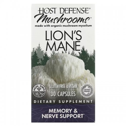 Host Defense Lion's Mane, 30 вегакапсул CN15722 Host Defense Host Defense Lion's Mane, 30 вегакапсул CN15722 Host Defense