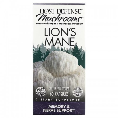 Host Defense Lion's Mane, 60 вегакапсул CN15723 Host Defense Host Defense Lion's Mane, 60 вегакапсул CN15723 Host Defense