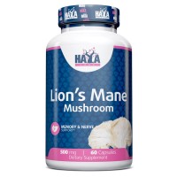 Haya Labs Lion's Mane Mushroom 500 mg, 60 капсул Haya Labs Lion's Mane Mushroom 500 mg, 60 капсул