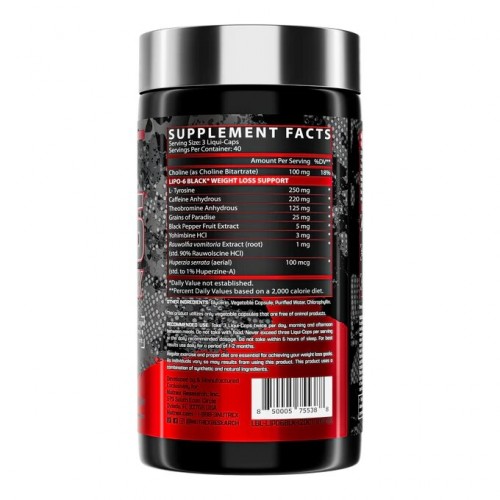 Nutrex Research Lipo-6 Black Extreme Potency, 120 капсул CN9089 Nutrex Research Nutrex Research Lipo-6 Black Extreme Potency, 120 капсул CN9089 Nutrex Research