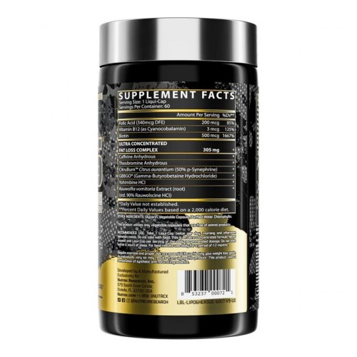 Nutrex Research Lipo-6 Black Hers Ultra Concentrate, 60 капсул CN829 Nutrex Research Nutrex Research Lipo-6 Black Hers Ultra Concentrate, 60 капсул CN829 Nutrex Research