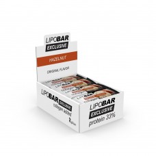 LipoBar Exclusive Protein Bar, 20*50 грам - Фундук LipoBar Exclusive Protein Bar, 20*50 грам - Фундук