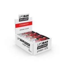 LipoBar Exclusive Protein Bar, 20*50 грам - Полуниця LipoBar Exclusive Protein Bar, 20*50 грам - Полуниця