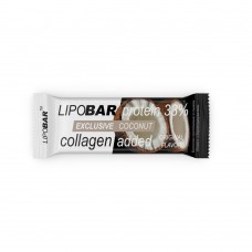 LipoBar Exclusive Protein Bar, 50 грам - Кокос LipoBar Exclusive Protein Bar, 50 грам - Кокос