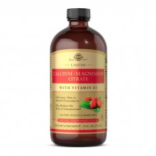 Solgar Calcium Magnesium Citrate with Vitamin D3, 473 мл - Полуниця Solgar Calcium Magnesium Citrate with Vitamin D3, 473 мл - Полуниця
