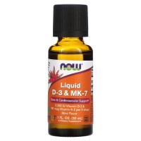NOW Liquid D3 & MK-7, 30 мл