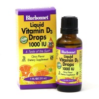 Bluebonnet Nutrition Liquid Vitamin D3 1000 IU, 30 мл Bluebonnet Nutrition Liquid Vitamin D3 1000 IU, 30 мл