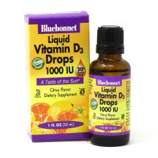 Bluebonnet Nutrition Liquid Vitamin D3 1000 IU, 30 мл Bluebonnet Nutrition Liquid Vitamin D3 1000 IU, 30 мл