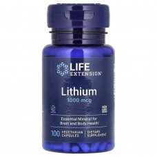 Life Extension Lithium 1000 mg, 100 вегакапсул