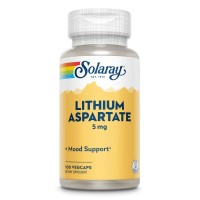 Solaray Lithium Aspartate 5 mg, 100 вегакапсул Solaray Lithium Aspartate 5 mg, 100 вегакапсул
