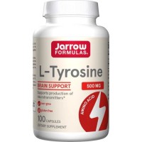 Jarrow Formulas L-Tyrosine 500 mg, 100 капсул Jarrow Formulas L-Tyrosine 500 mg, 100 капсул