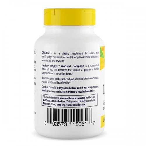 Healthy Origins Lycopene 15 mg, 60 капсул CN13733 Healthy Origins Healthy Origins Lycopene 15 mg, 60 капсул CN13733 Healthy Origins
