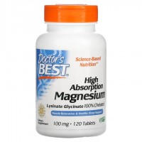 Doctor's Best Magnesium 100 mg, 120 таблеток