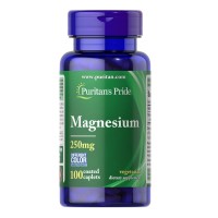 Puritan's Pride Magnesium 250 mg, 100 каплет Puritan's Pride Magnesium 250 mg, 100 каплет