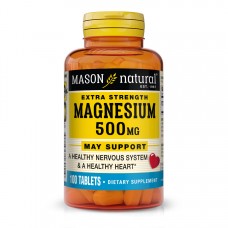 Mason Natural Magnesium 500 mg Extra Strength, 100 таблеток Mason Natural Magnesium 500 mg Extra Strength, 100 таблеток