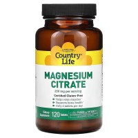 Country Life Magnesium Citrate, 120 таблеток Country Life Magnesium Citrate, 120 таблеток