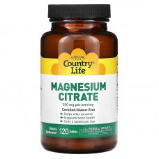 Country Life Magnesium Citrate, 120 таблеток Country Life Magnesium Citrate, 120 таблеток