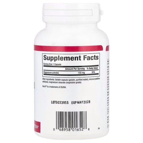 Natural Factors Magnesium Citrate 150 mg, 90 капсул CN16751 Natural Factors Natural Factors Magnesium Citrate 150 mg, 90 капсул CN16751 Natural Factors