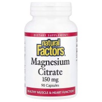 Natural Factors Magnesium Citrate 150 mg, 90 капсул Natural Factors Magnesium Citrate 150 mg, 90 капсул