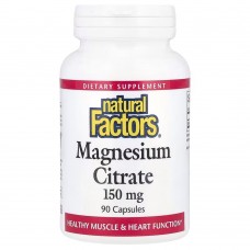 Natural Factors Magnesium Citrate 150 mg, 90 капсул Natural Factors Magnesium Citrate 150 mg, 90 капсул