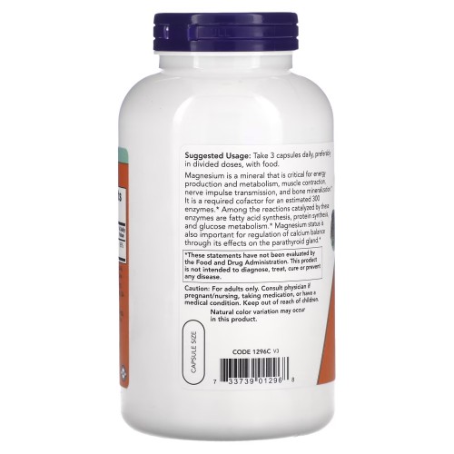 NOW Magnesium Citrate, 240 вегакапсул CN11547 NOW NOW Magnesium Citrate, 240 вегакапсул CN11547 NOW