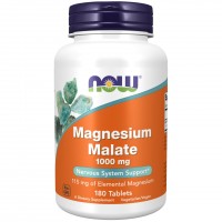 NOW Magnesium Malate 1000 mg, 180 таблеток