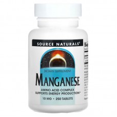 Source Naturals Manganese 10 mg, 250 таблеток Source Naturals Manganese 10 mg, 250 таблеток