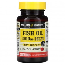 Mason Natural Fish Oil 1000 mg Omega-3 600 mg, 30 капсул