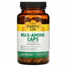 Country Life Max-Amino, 180 вегакапсул Country Life Max-Amino, 180 вегакапсул