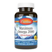 Carlson Labs Maximum Omega 2000 mg, 60 капсул Carlson Labs Maximum Omega 2000 mg, 60 капсул