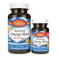 Carlson Labs Maximum Omega Minis, 60+20 капсул Carlson Labs Maximum Omega Minis, 60+20 капсул