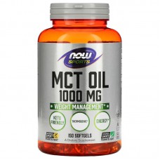 NOW Sports MCT Oil 1000 mg, 150 капсул NOW Sports MCT Oil 1000 mg, 150 капсул