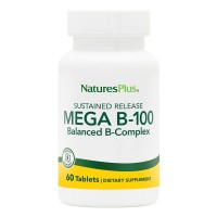 Natures Plus Mega B-100, 60 таблеток Natures Plus Mega B-100, 60 таблеток