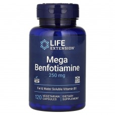Life Extension Mega Benfotiamine 250 mg, 120 вегакапсул