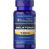 Puritan's Pride Melatonin 10 mg, 120 капсул Puritan's Pride Melatonin 10 mg, 120 капсул