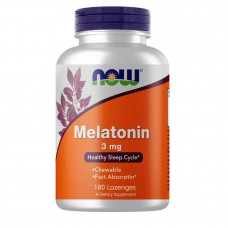 NOW Melatonin 3 mg, 180 жувальних таблеток NOW Melatonin 3 mg, 180 жувальних таблеток