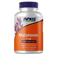 NOW Melatonin 3 mg, 180 вегакапсул