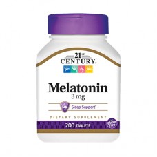 21st Century Melatonin 3 mg, 200 таблеток