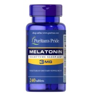 Puritan's Pride Melatonin 3 mg, 240 таблеток Puritan's Pride Melatonin 3 mg, 240 таблеток